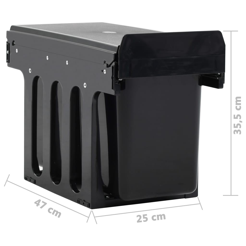 Kitchen Cupboard Pull-out Recycled Dustbin Soft-Close 20 L